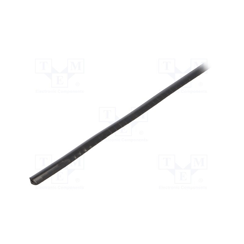 1 rol x KURANT - OKB-N-0,5 BLACK - Hole and edge shield, PVC, L: 10m, black, H: 6mm, W: 4mm, -30÷70°C