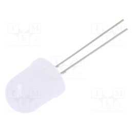 1 pcs x OPTOSUPPLY - OSW54KA134A-1MA - LED, 10mm, white cold, 2180÷1120mcd, 30°, Front: convex, 2.8÷3.4V