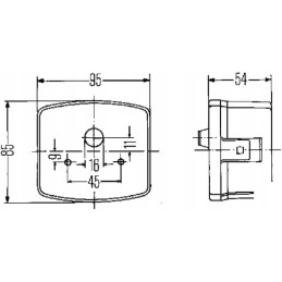 Left turn signal and parking lamp combination 2be0
