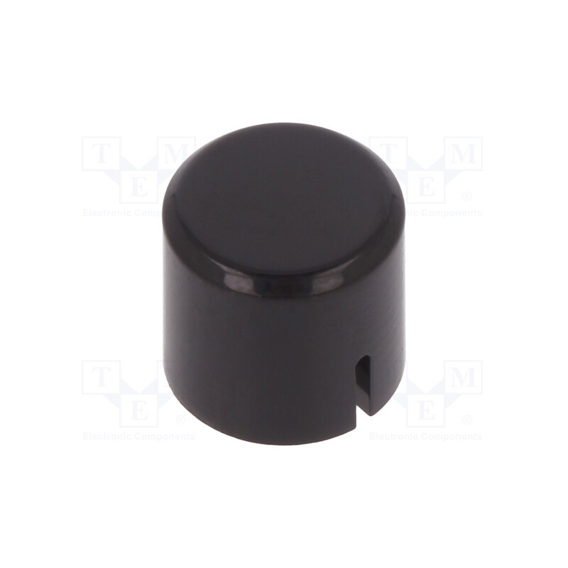 5 pcs x C&K - PVBK - Button, black, Mat: polyamide, PVA series