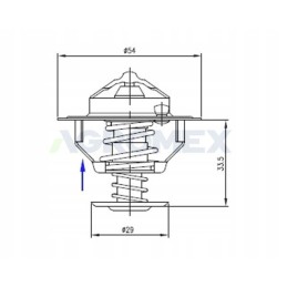 Thermostat case 74702039 76 degrees