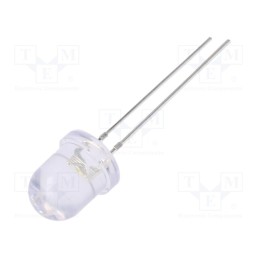 1 pcs x OPTOSUPPLY - OSM54K8131A-1MA - LED, 8mm, white warm, 1560÷2180mcd, 30°, Front: convex, 2.8÷3.4V