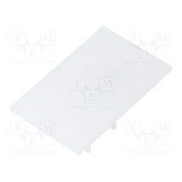 1 set x TOPMET - V4550038 -AS - Cap for LED profiles, milky, 2pcs, plexiglass PMMA, VARIO30-02