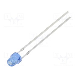 1 pcs x OPTOSUPPLY - OSB5SA3VA3A - LED, 3mm, blue, 330÷500mcd, 100°, Front: convex, 2.9÷3.4V, -30÷85°C
