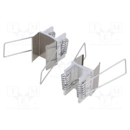 1 set x TOPMET - F6009819S - Holder U4, natural, 2pcs, stainless steel, spring, Kit: 2 holders