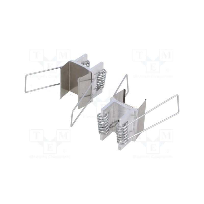 1 set x TOPMET - F6009819S - Holder U4, natural, 2pcs, stainless steel, spring, Kit: 2 holders