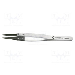 1 pcs x BERNSTEIN - 5-433 - Tweezers, replaceable tips, Blade tip shape: sharp, ESD