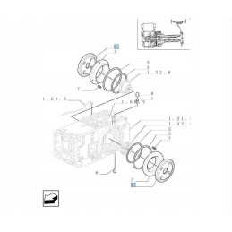 Brake disc new holland tm 5154521 cnh