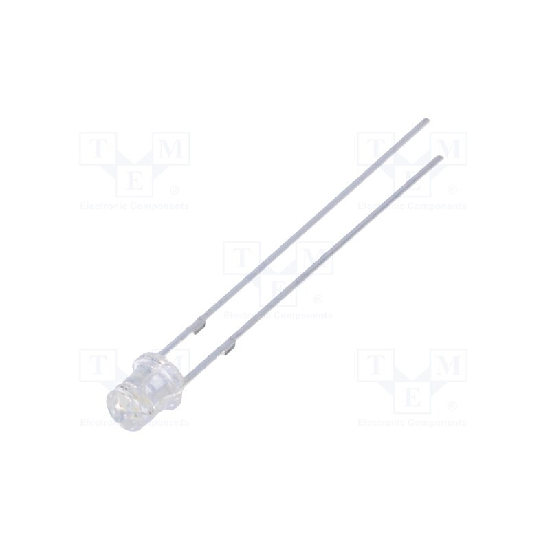 1 pcs x OPTOSUPPLY - OSOOJ234E1A - LED, 3mm, orange, 220÷330mcd, 140°, Front: flat, 1.8÷2.6V