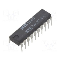 1 pcs x NTE Electronics - NTE74LS244 - IC: digital, buffer,non-inverting,line driver, Ch: 8, TTL, THT