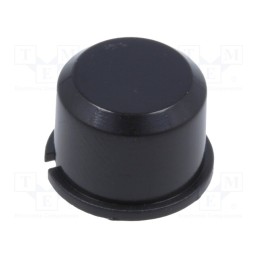 3 pcs x MEC - 1D09 - Button, round, black, Ø9.6mm, plastic, MEC1625006,MEC3FTH9