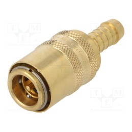 1 pcs x PNEUMAT-S09HZ WO10 - Quick connection coupling, straight,with valve, max.15bar