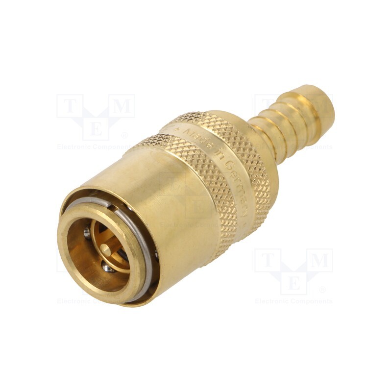 1 pcs x PNEUMAT-S09HZ WO10 - Quick connection coupling, straight,with valve, max.15bar