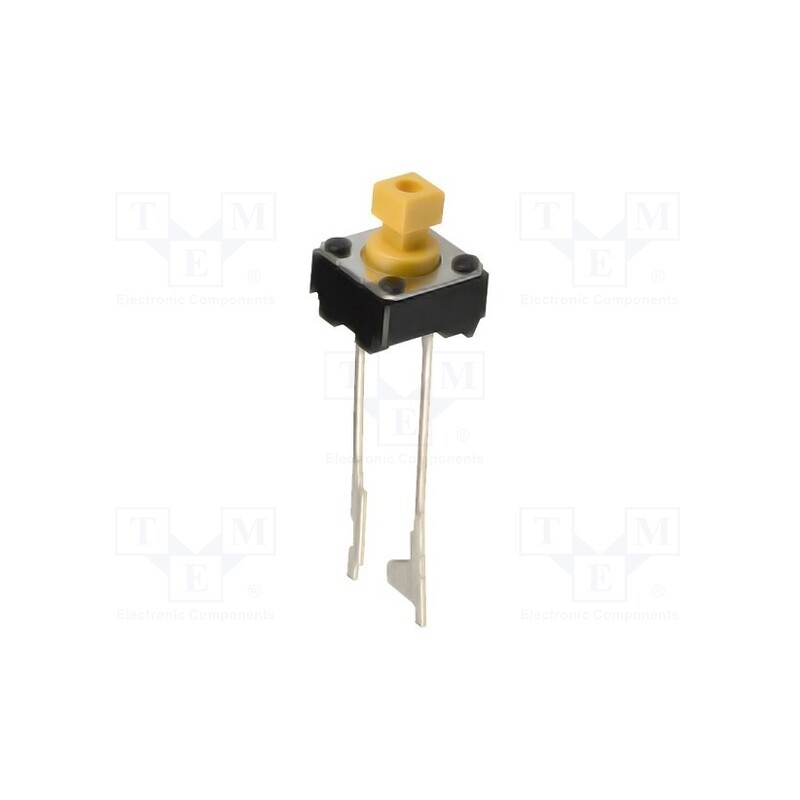 5 pcs x OMRON OCB - B3F-6052 - Microswitch TACT, SPST-NO, Pos: 2, 0.05A/24VDC, THT, none, 1.47N