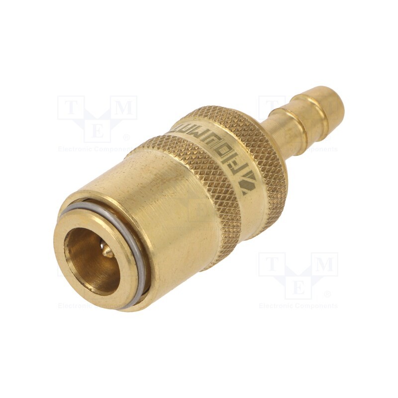 1 pcs x PNEUMAT-S06HZ WO6 - Quick connection coupling, straight,with valve, max.10bar
