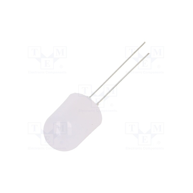 1 pcs x OPTOSUPPLY - OSM5YKA132B - LED, 10mm, white warm, 500÷750mcd, 30°, Front: flat, 2.8÷3.6V, 108mW