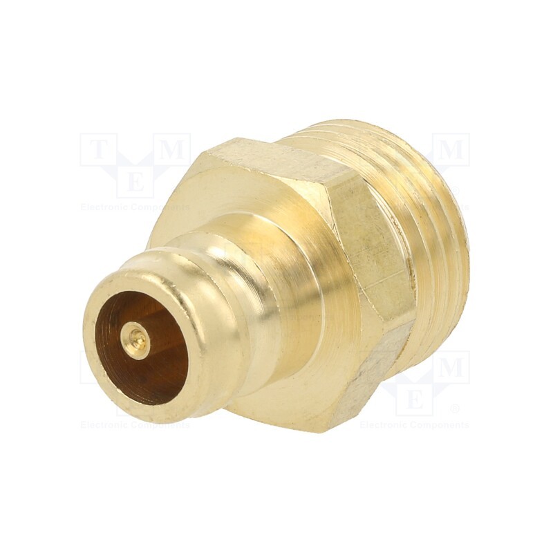 1 pcs x PNEUMAT-K09HZ GZ12 - Connector, connector pipe,with valve, max.15bar, Seal: FPM