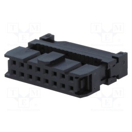 2 pcs x NINIGI - AWP-16 - Plug, IDC, female, PIN: 16, with cable clamp, IDC, for ribbon cable