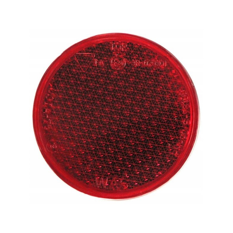 Round reflector with screw 28 fi 75s red 141500