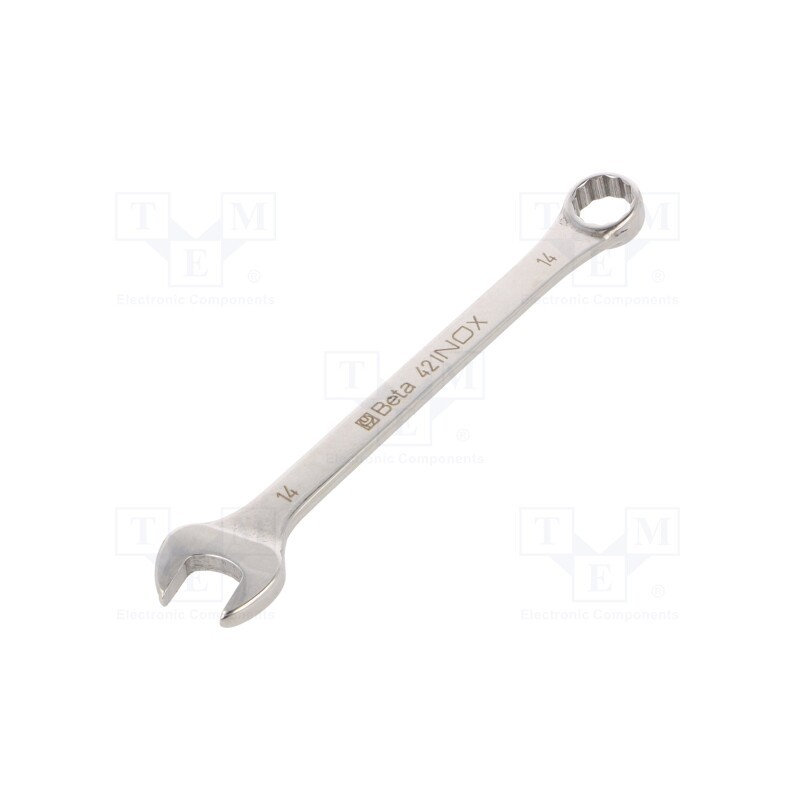 1 pcs x BETA - 420314 - Wrench, combination spanner, 14mm, stainless steel