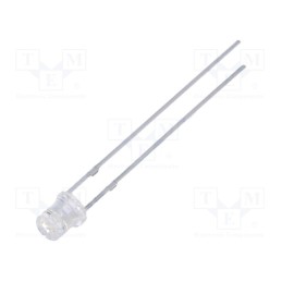 1 pcs x OPTOSUPPLY - OSRRR234E1A - LED, 3mm, red, 220÷330mcd, 140°, Front: flat, 1.8÷2.6V, No.of term: 2