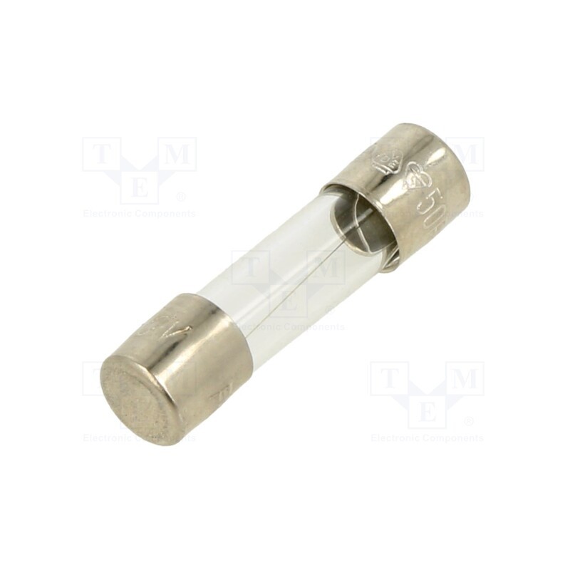 1 pcs x OPTIFUSE - FSD-630MA - Fuse: fuse, quick blow, 630mA, 250VAC, glass, 5x20mm, brass, bulk