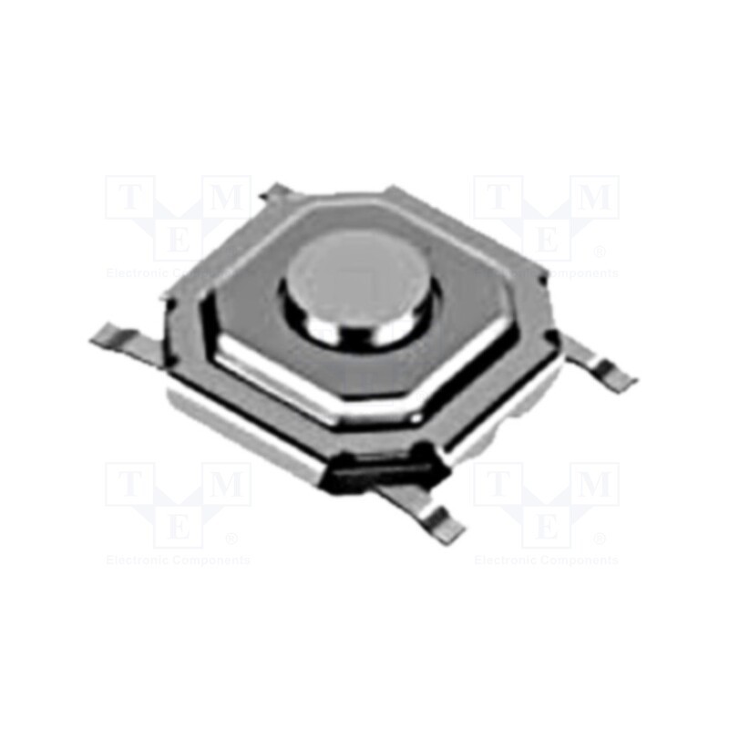 2 pcs x ALPS - SKQGABE010 - Microswitch TACT, SPST-NO, Pos: 2, 0.05A/12VDC, SMT, none, 1.57N