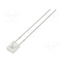 1 pcs x OPTOSUPPLY - OSB5SA7YA1B - LED, rectangular, 2x4x5mm, blue, 500÷750mcd, 100°, Front: flat, 20mA