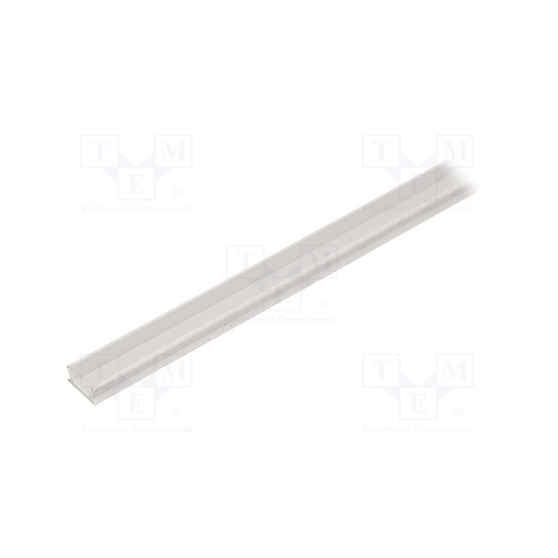 2 m x FATH - 92085 - Stopper, for profiles, Width of the groove: 8mm, L: 2m, PP, grey