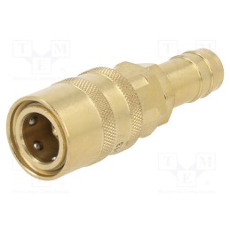 1 pcs x PNEUMAT-S09DZ WO13 - Quick connection coupling, straight,with valve, max.15bar