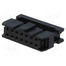 2 pcs x NINIGI - AWP-14 - Plug, IDC, female, PIN: 14, with cable clamp, IDC, for ribbon cable