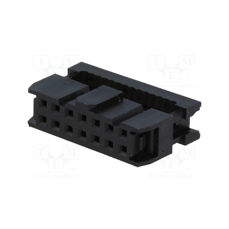 2 pcs x NINIGI - AWP-14 - Plug, IDC, female, PIN: 14, with cable clamp, IDC, for ribbon cable