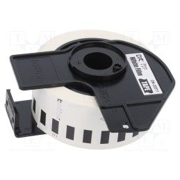 1 pcs x BROTHER - DK-22211 - Foil tape, 29mm, 15.24m, white, Character colour: black, glued