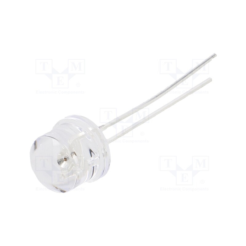 1 pcs x OPTOSUPPLY - OSR5PA87A1A - LED, 8mm, red, 1560÷2180mcd, 100°, Front: convex, 1.8÷2.6V