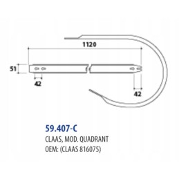 Cover for the claas quadrant baler 816075