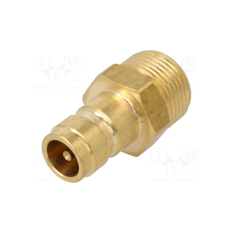 1 pcs x PNEUMAT-K13HZ GZ34 - Connector, connector pipe, max.15bar, Enclos.mat: brass, Seal: FPM