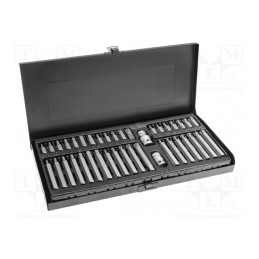 1 set x Hu00d6GERT TECHNIK - HT1S404 - Kit: screwdriver bits, hex key,spline (12-angles),Torx®, 40pcs.