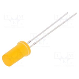 1 pcs x OPTOSUPPLY - OSOOR25TK4A - LED, 4.8mm, orange, 150÷220mcd, 180°, Front: flat, 1.8÷2.6V