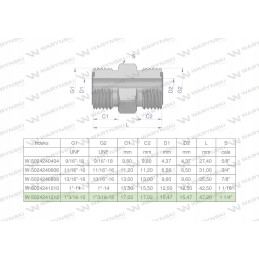 Inch hydraulic connector 1 3 16 Orfs Warynski