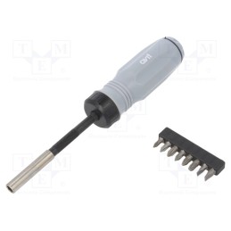 1 set x AVIT - AV05021 - Kit: screwdrivers, with ratchet, Phillips,Pozidriv®,slot