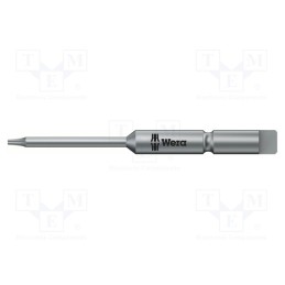 1 pcs x WERA - 5200496001 - Screwdriver bit, Torx®, TX05, Overall len: 44mm