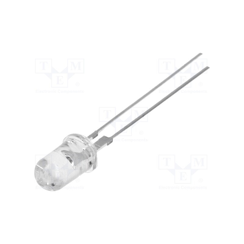 1 pcs x OPTOSUPPLY - OSG59A5111P - LED, 5mm, green, 120000÷140000mcd, 15°, Front: convex, 2.8÷3.6V