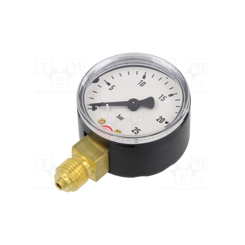 1 pcs x PNEUMAT-108 - Manometer, 0÷25bar, 50mm, non-aggressive liquids,inert gases