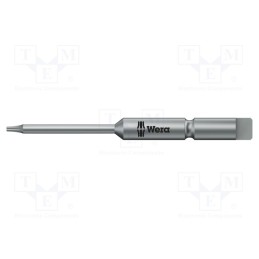 1 pcs x WERA - 5135220001 - Screwdriver bit, Torx®, TX01, Overall len: 44mm