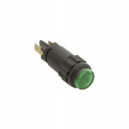 Round green bulb indicator lamp
