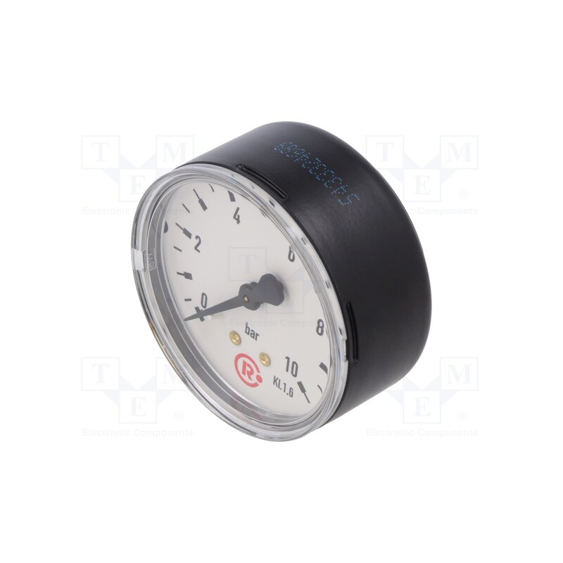 1 pcs x PNEUMAT-217 - Manometer, 0÷10bar, 63mm, non-aggressive liquids,inert gases