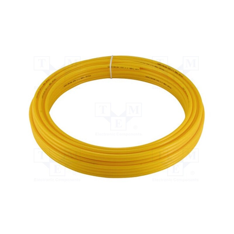 1 pcs x SMC-T0425Y-20 - Pneumatic tubing, max.15bar, L: 20m, r bending min: 13mm, yellow