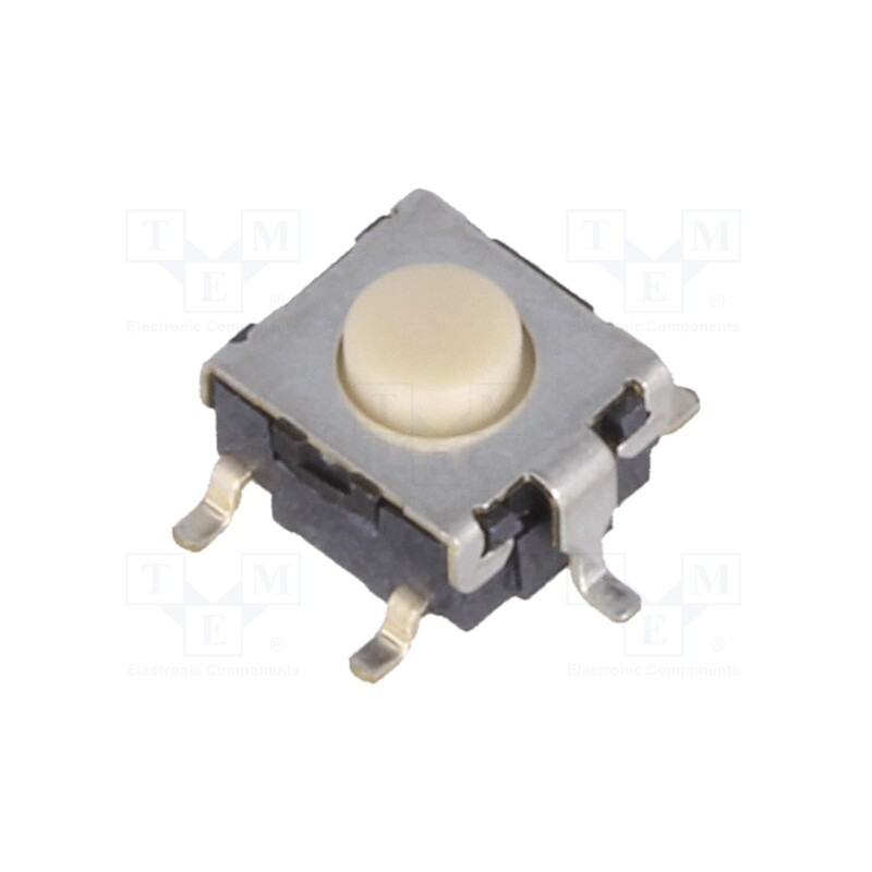 2 pcs x OMRON OCB - B3S-1100 - Microswitch TACT, SPST-NO, Pos: 2, 0.05A/24VDC, SMT, none, 1.57N