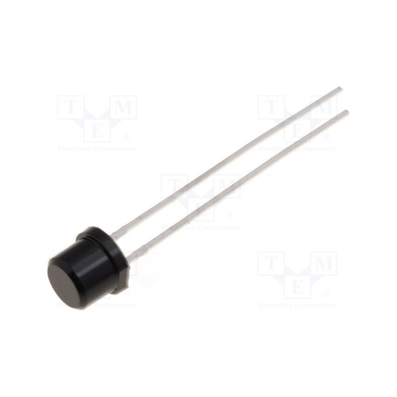 1 pcs x ams OSRAM - SFH 203 PFA - PIN IR photodiode, 5mm, THT, 900nm, 750÷1100nm, 75°, 1nA, flat