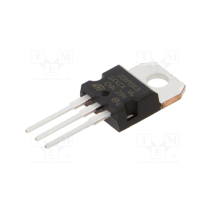 1 pcs x STMicroelectronics - STP20N95K5 - Transistor: N-MOSFET, SuperMESH5™, unipolar, 950V, 11A, Idm: 70A